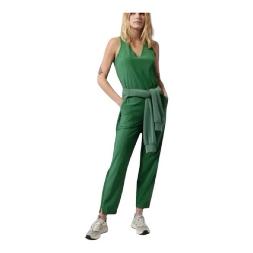 Athleta Green Brooklyn Sleeveless Jumpsuit